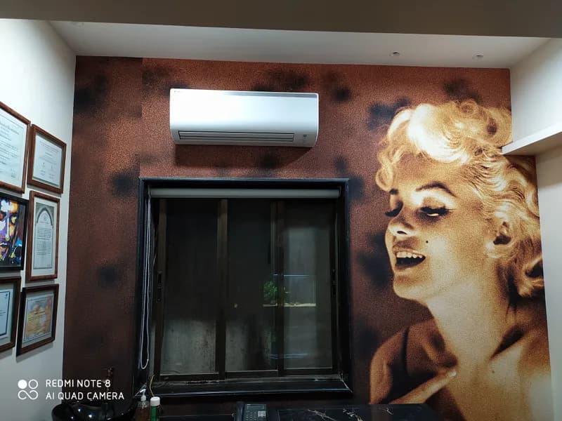 After AC service — clean fresh condenser coils